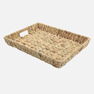 Woven Natural Rectangle Tray | At Home