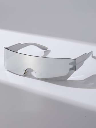 One-Piece Lens Fashion Glasses Y2K Cool Women Glasses | SHEIN