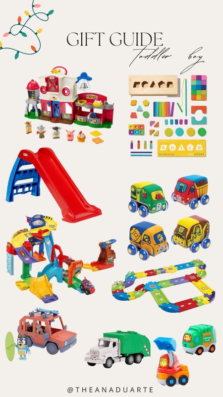 Gift guide for toddlers boys 

Toddler boy, gift guide, kids gift guide, boy gift guide, boy gifts, toddler boy gift guide, Christmas, Christmas gifts, vtech, little people, little tikes, Lovevery, cars, smart wheels, Melissa and Doug, toys 

#LTKGiftGuide #LTKHoliday #LTKkids