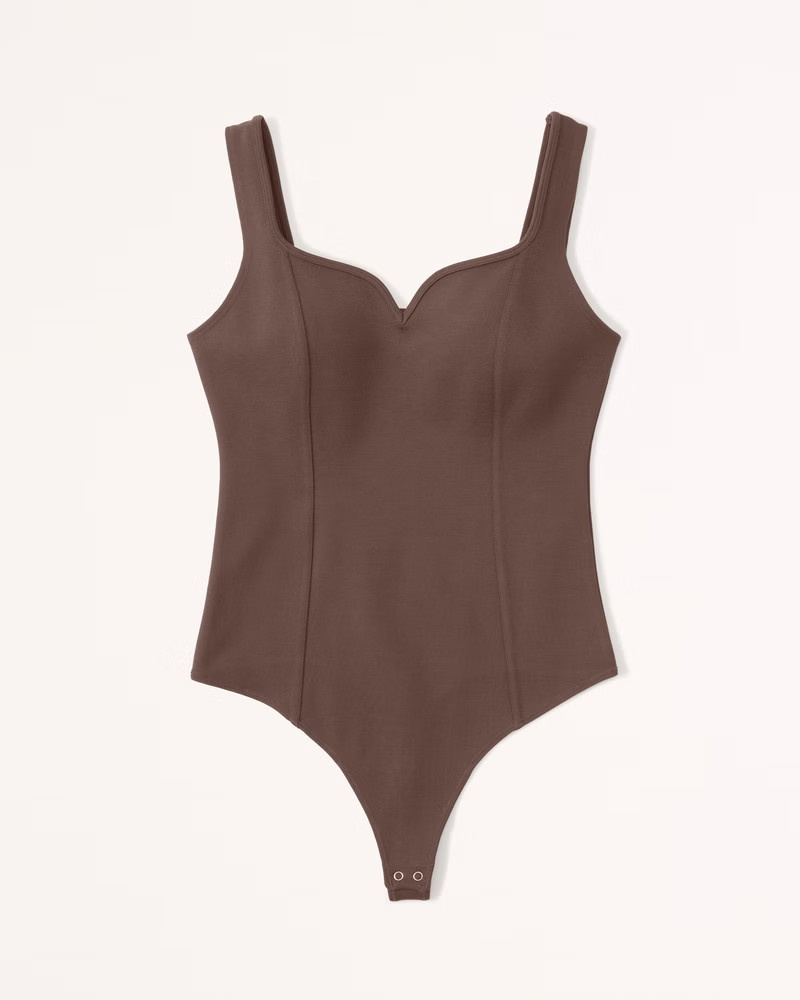 Ponte Corset Sweetheart Bodysuit | Abercrombie & Fitch (US)