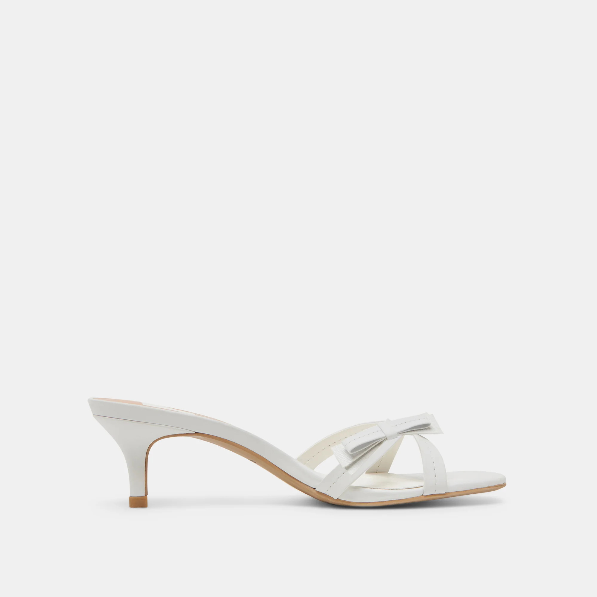 TERISA HEELS TRUE WHITE LEATHER | DolceVita.com