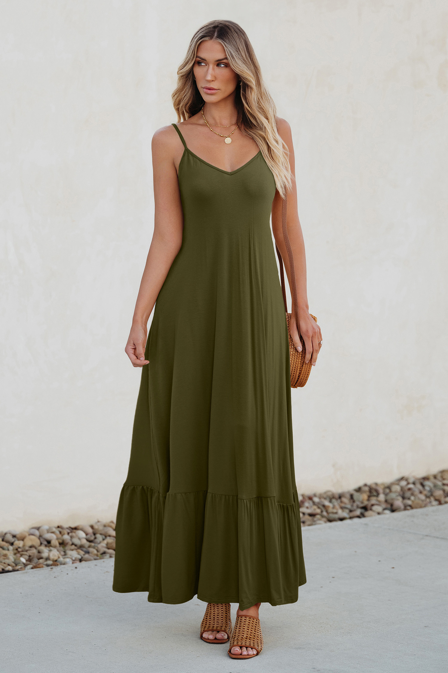 Always Dreamy Green Maxi Dress - M | Cupshe US