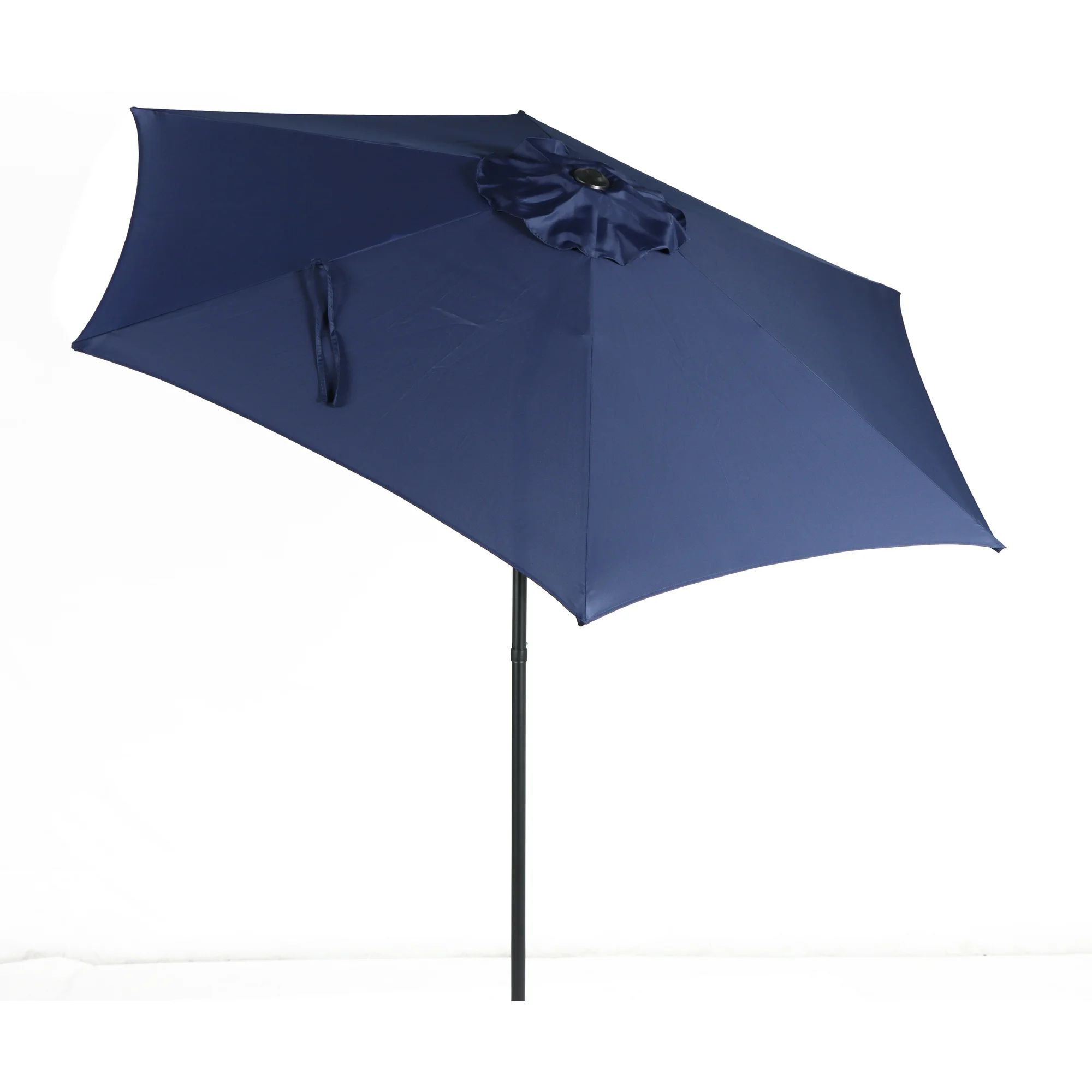 Mainstays 7.5' Round Market Push-up Patio Umbrella, Navy | Walmart (US)