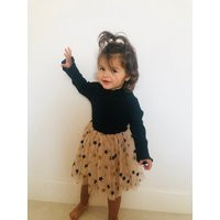 Toddler Dress, Dress With Stars, Christmas Long Sleeved Baby, Second Birthday Tulle New Year Photo | Etsy (US)