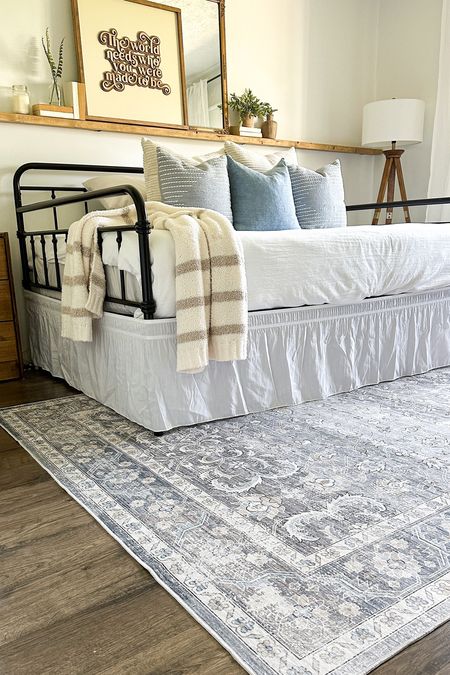 Guest room refresh ✨ 

Bedroom. Day bed. Bedroom rug. Distressed area rug. Washable area rug 

#LTKstyletip #LTKFind #LTKhome