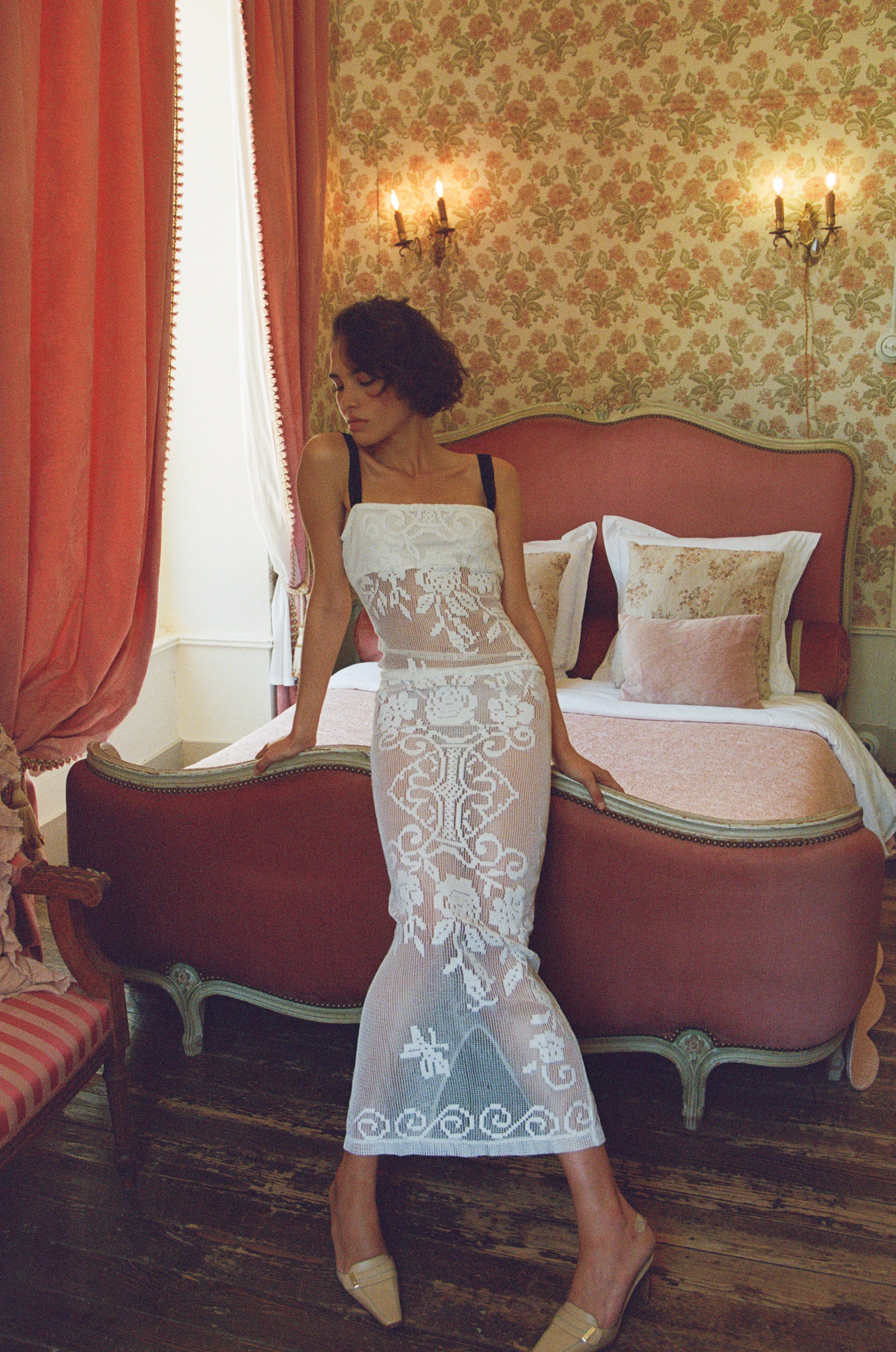 Saint Midi Skirt | White | With Jean (US)