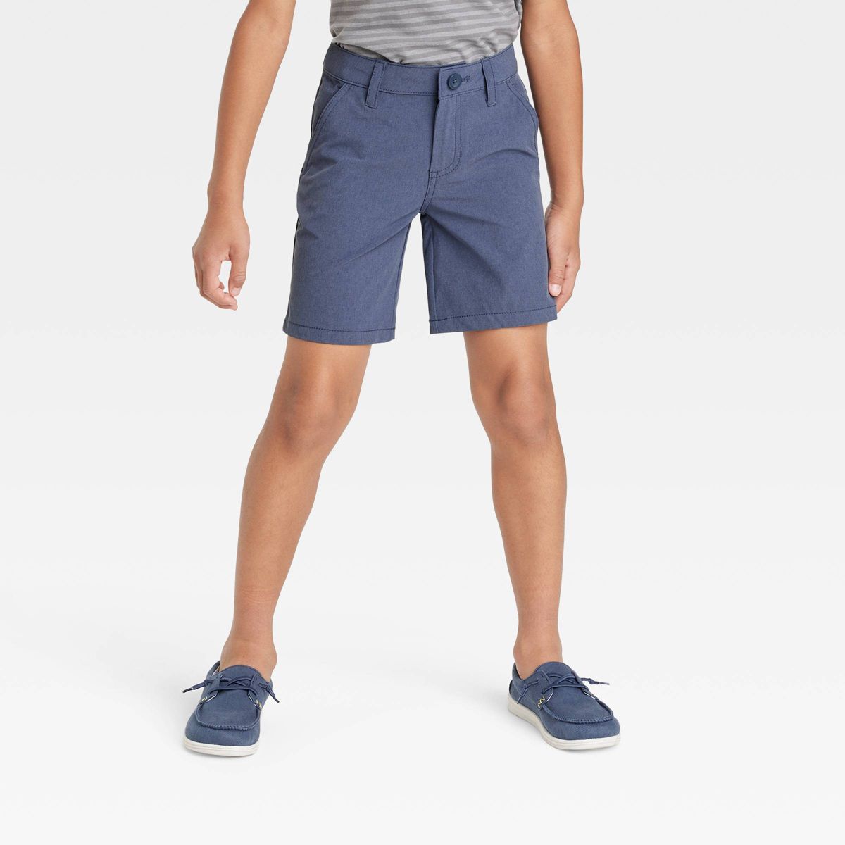 Boys' Quick Dry Flat Front 'At the Knee' Chino Shorts - Cat & Jack™ | Target