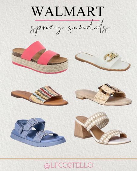 Walmart spring sandals - block sandals - slides - espadrilles 

#LTKshoecrush #LTKfindsunder50 #LTKstyletip