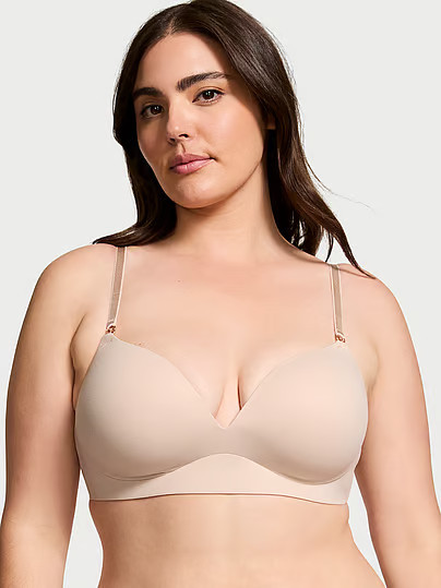 Love Cloud Smooth Wireless Push-Up Plunge Bra, Beige, 40Dd - Women's Bras - Victoria's Secret | Victoria's Secret (US / CA )
