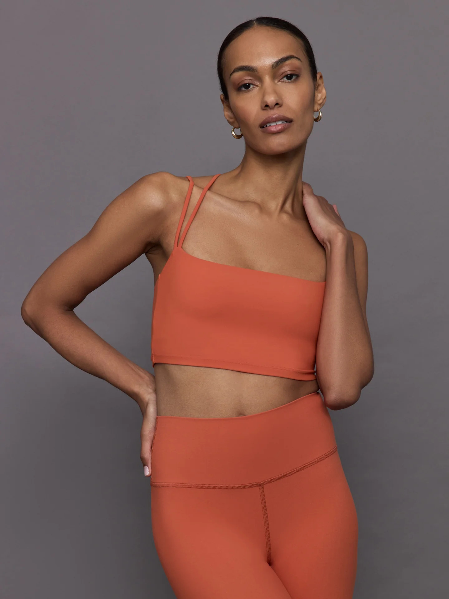 Strappy Bra in Melt - Burnt Sienna | Carbon38