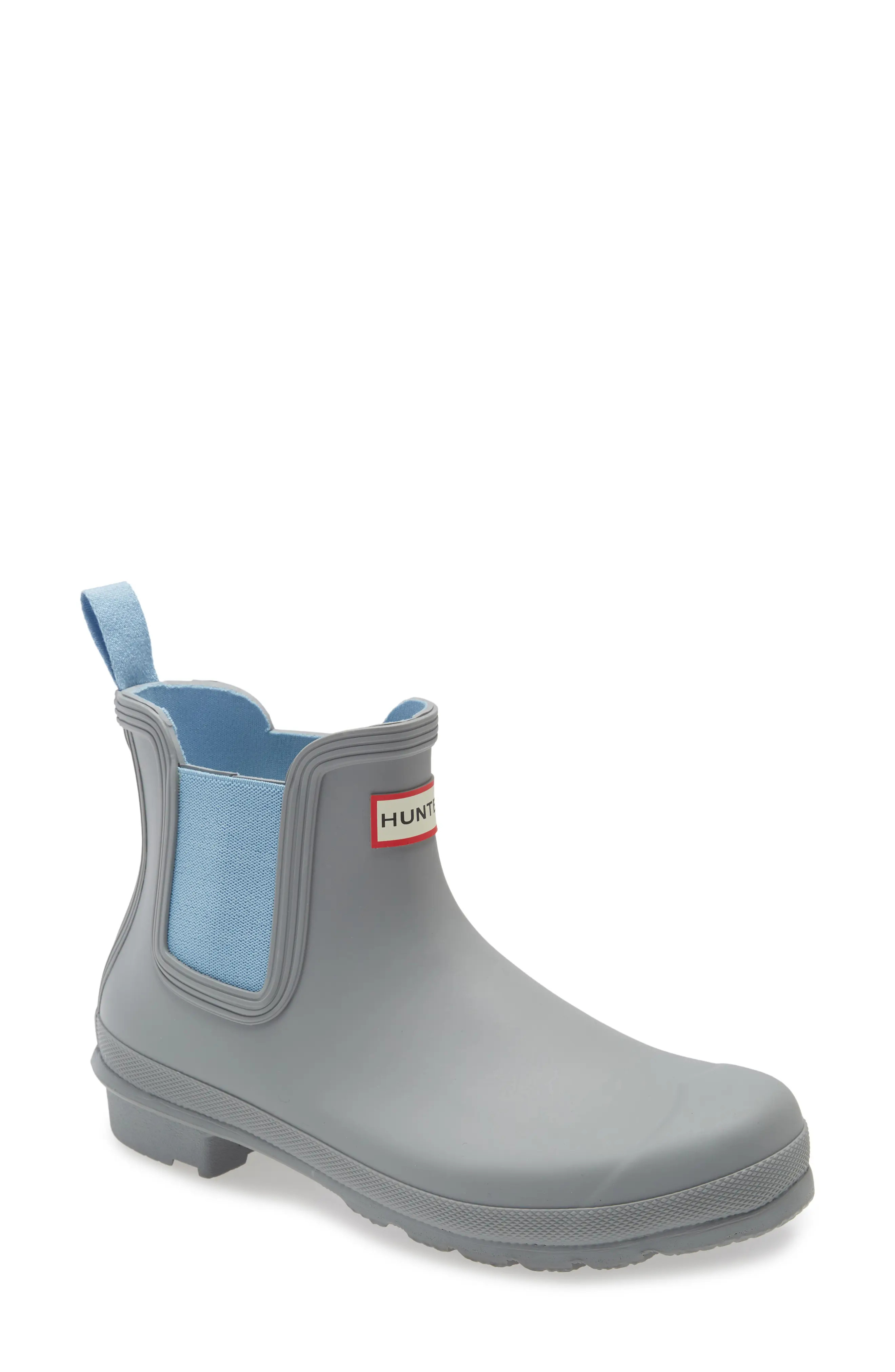 Hunter Original Waterproof Chelsea Rain Boot in Black/Black at Nordstrom, Size 11 | Nordstrom