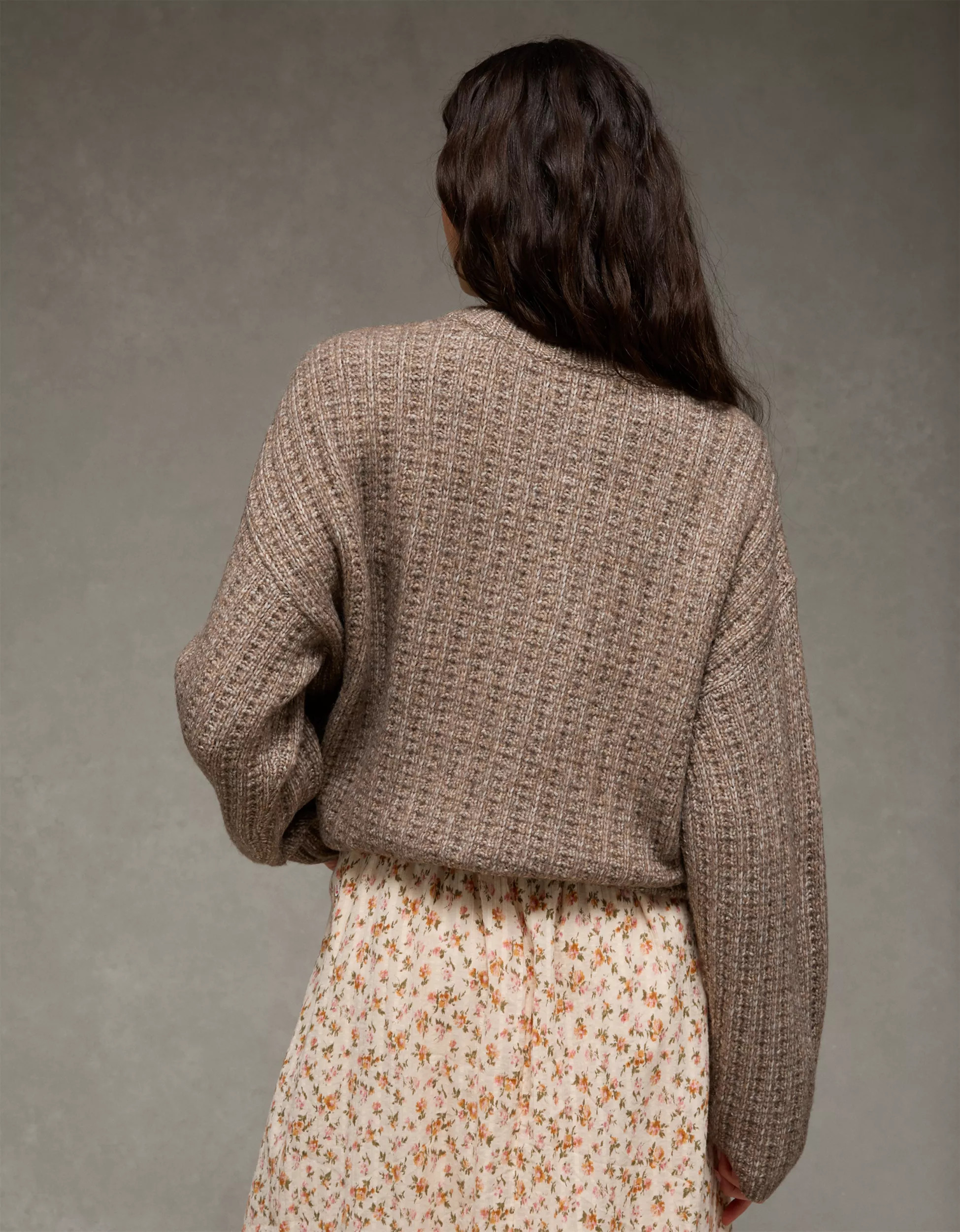 AE Oversized Waffle Sweater | American Eagle Outfitters (US & CA)