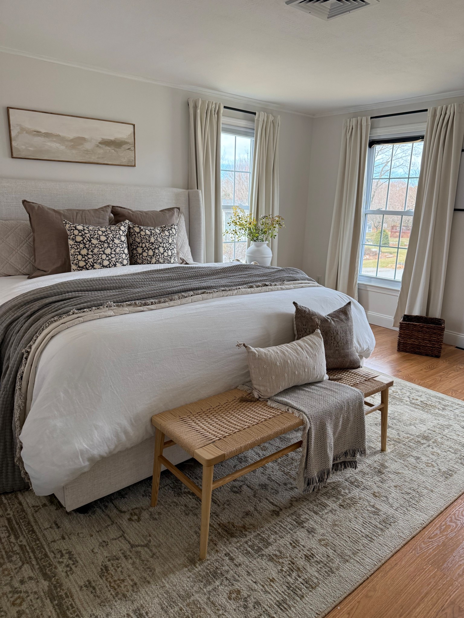 Our upholstered bed from @Wayfair is on sale today. I have the color classic metallic linen. I would buy this again and again!

#LTKStyleTip #LTKSaleAlert #LTKHome