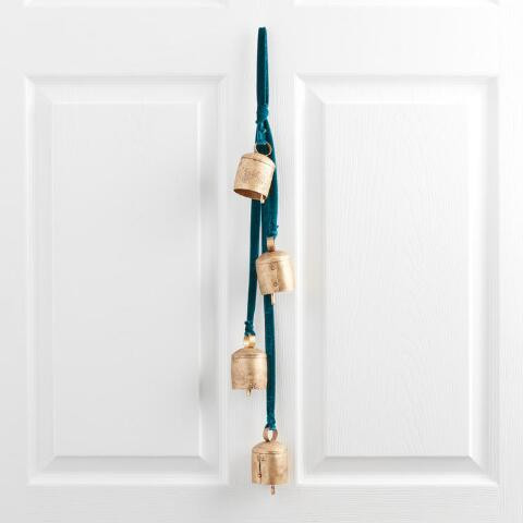 Antique Gold Metal Bells Hanging Decor | World Market