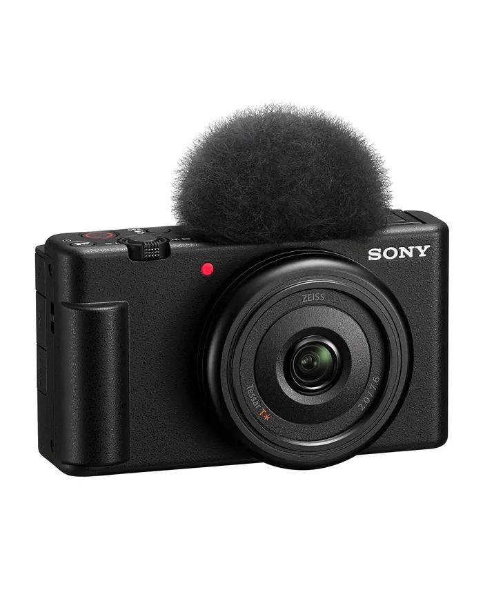 Sony ZV-1F Vlog Camera for Content Creators and Vloggers (Black) - Macy's | Macy's