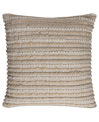 Striped Polyester Filled Decorative Pillow, 20" x 20" | Macy's