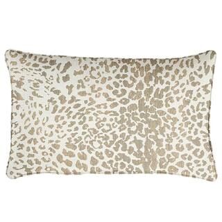 Sunbrella Tan Leopard Rectangular Outdoor Corded Lumbar Pillows (2-Pack) | The Home Depot
