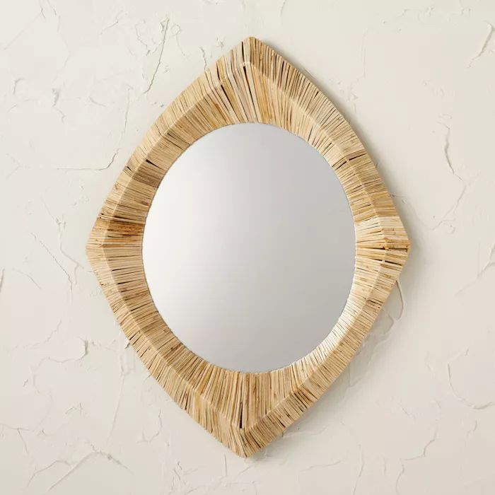 18&#34; x 24&#34; Rattan Wrapped Wall Mirror - Opalhouse&#8482; designed with Jungalow&#8482; | Target