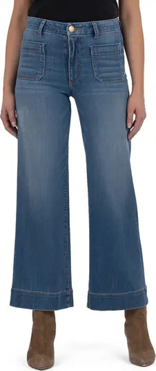 KUT from the Kloth Meg High Waist Ankle Wide Leg Jeans | Nordstrom | Nordstrom