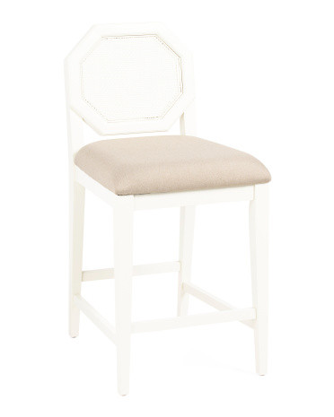 18.5x39 Hexagon Upholstered Seat Counter Stool | TJ Maxx