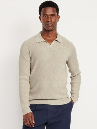 Long-Sleeve Sweater-Knit Polo | Old Navy (US)