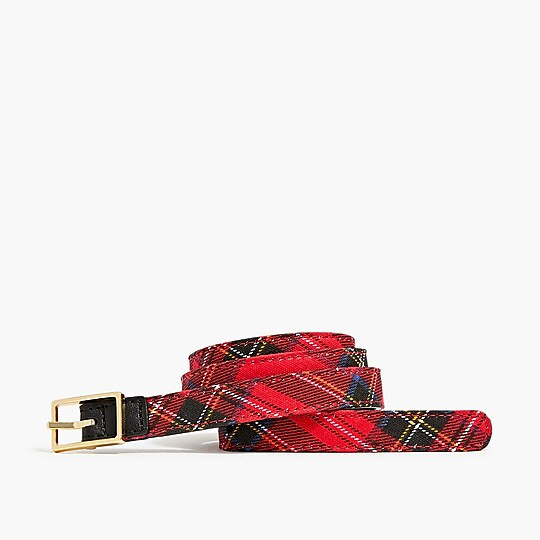 Tartan reversible belt | J.Crew Factory