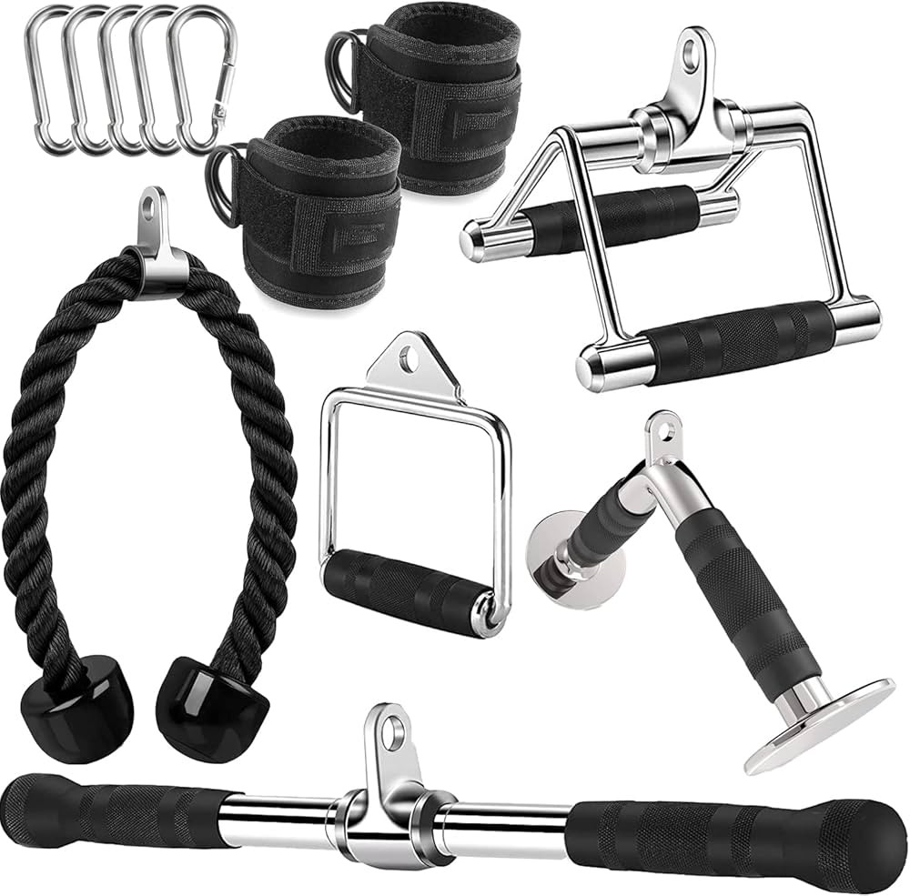 Triceps Pull Down Attachment, Cable Machine Accessories for Home Gym, LAT Pull Down Attachment We... | Amazon (US)
