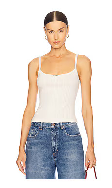 L'Academie by Marianna Iyana Tank Top in Ivory from Revolve.com | Revolve Clothing (Global)