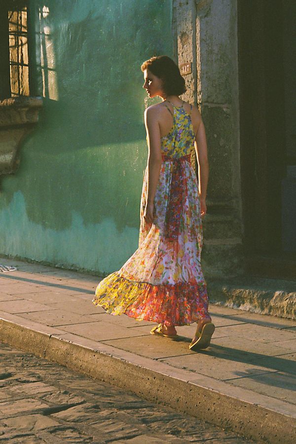 Malibu Floral Maxi Dress | Anthropologie (US)