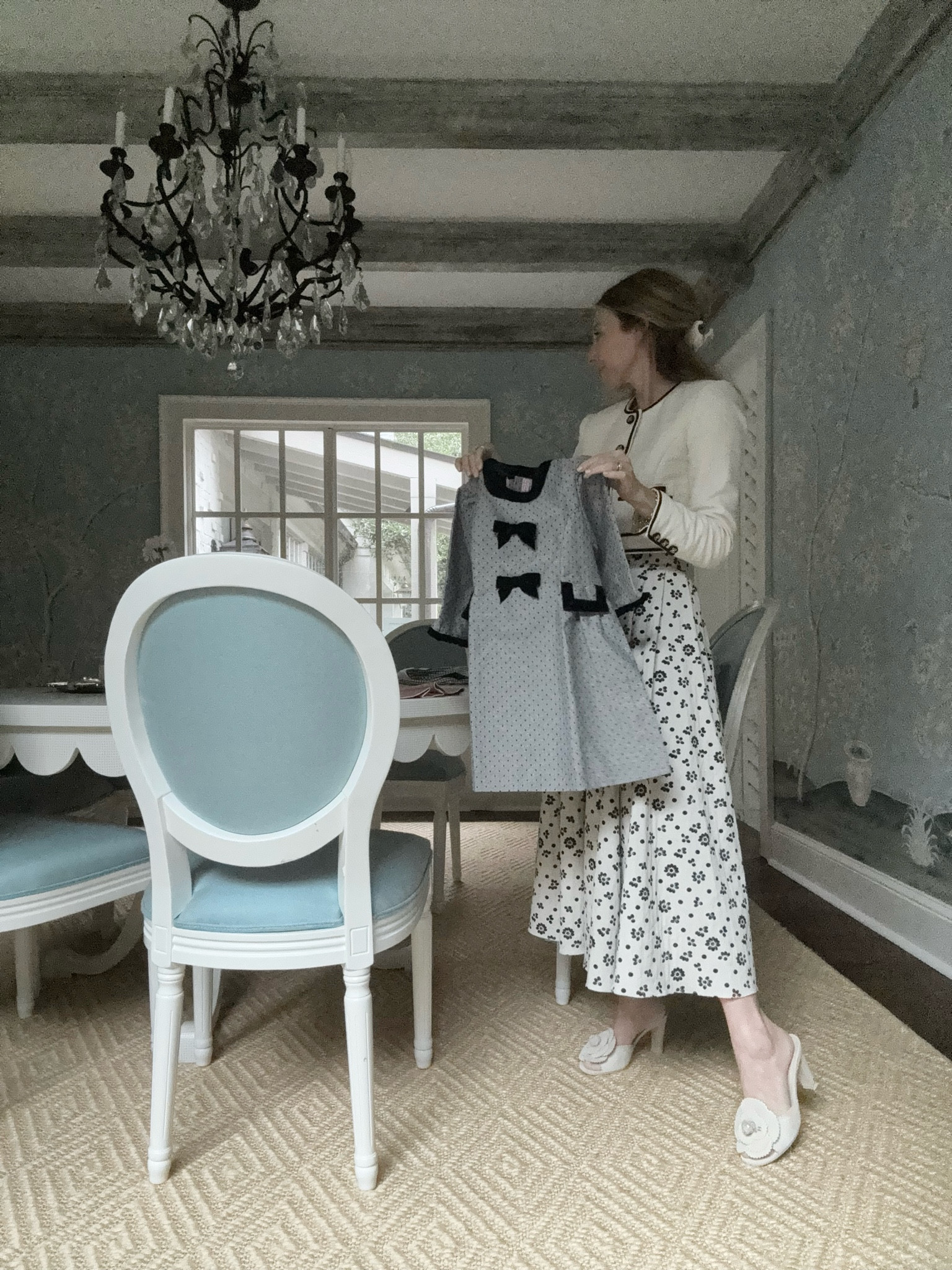 Holiday outfit planning. 