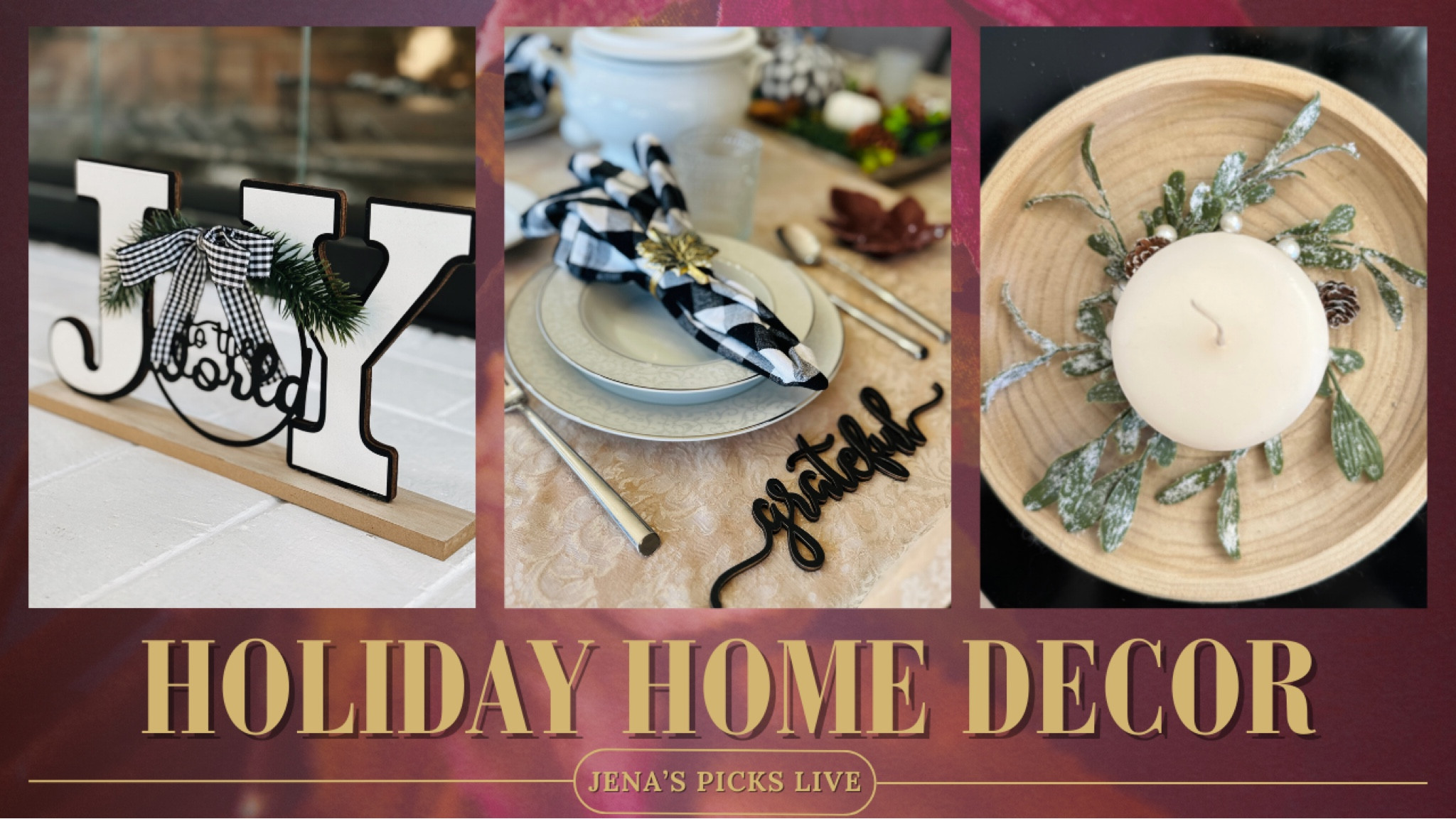 Deck the halls and your homes with my Jena’s Picks for festive finds. Head to Jenaspicks.com for my curated collection from my Youtube LIVE  and everything else is linked here  👇🏻 

#holiday #hosting #thanksgivingdecor #christmasdecor #holidaydecor #thanksgivingtable #holidaytable #burgundy #burgundythanksgiving

#LTKSaleAlert #LTKSeasonal #LTKParties