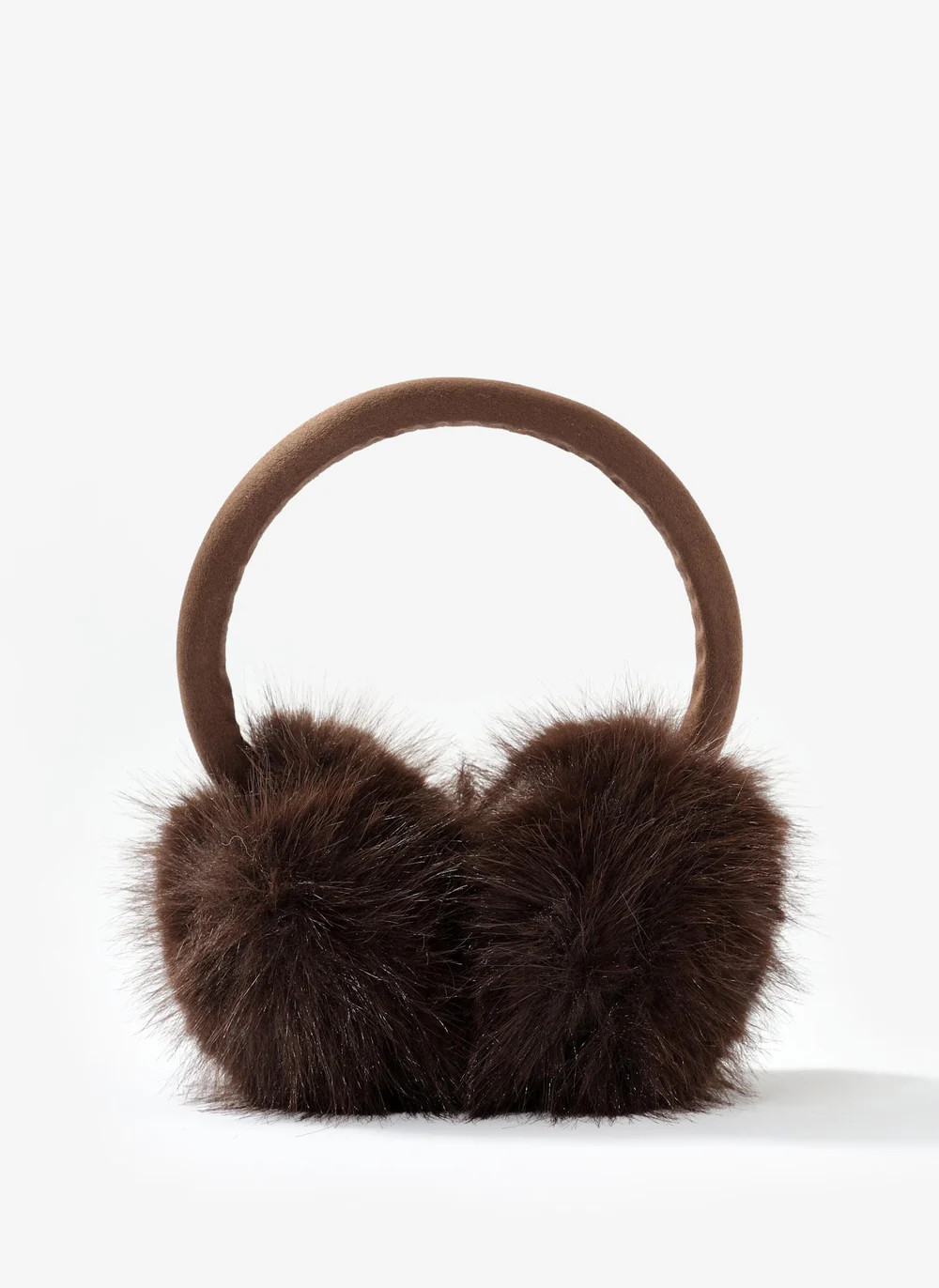 Brown Faux Fur Earmuffs | Mint Velvet - US