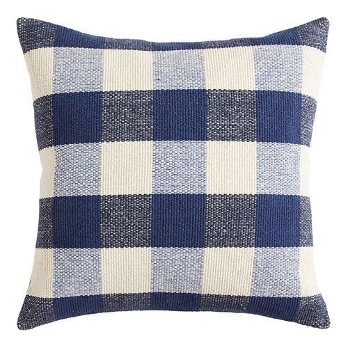 Buffalo Check Indigo Pillow | Pier 1 Imports