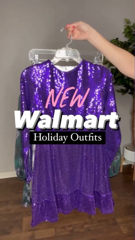 New holiday outfits at Walmart Size small in everything. 

Fall dresses, holiday style, Walmart, fall outfits, holiday dresses, sequins, fall sweaters 

#LTKunder50 #LTKHoliday #LTKSeasonal