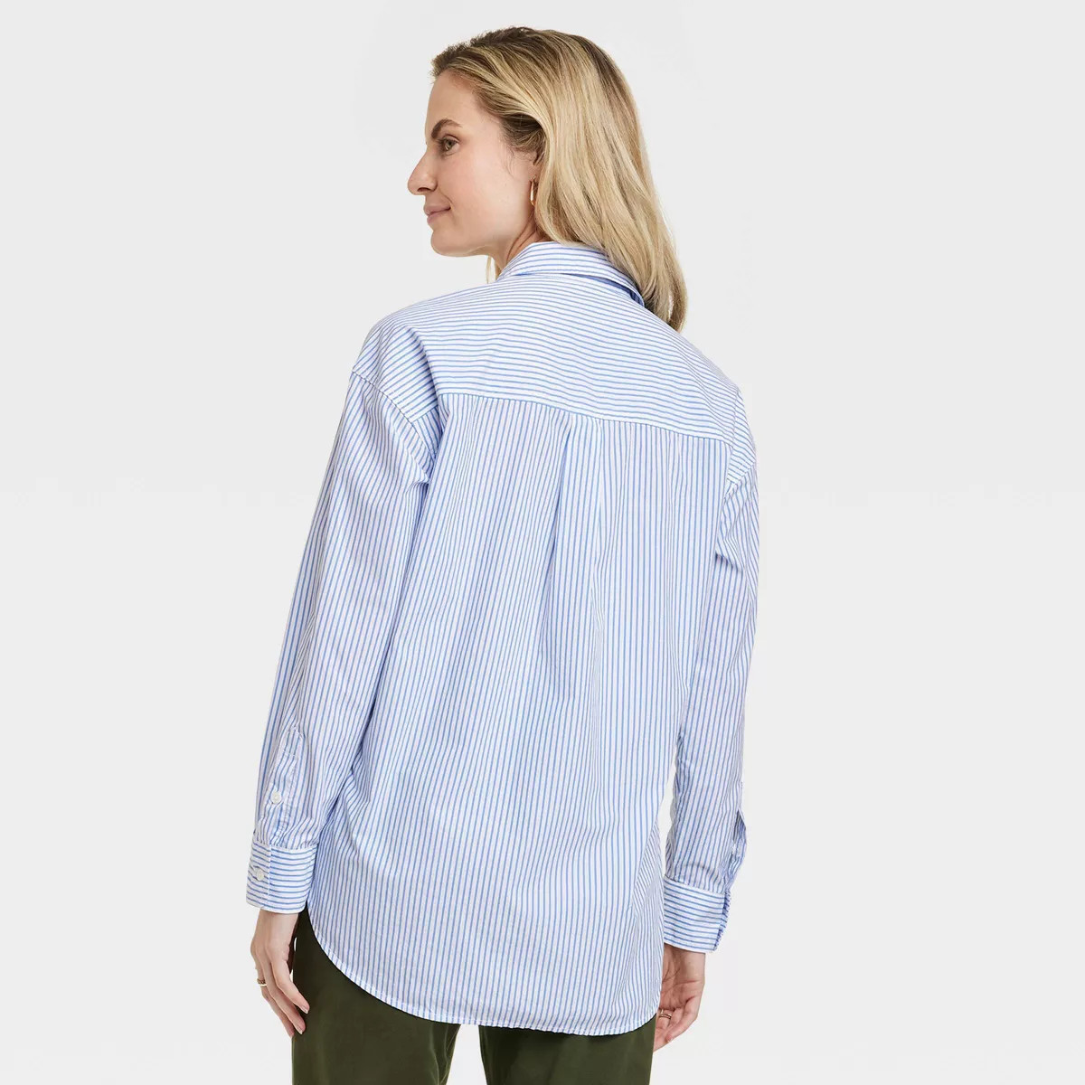 Women's Oversized Long Sleeve Collared Button-Down Shirt - Universal Thread™ | Target