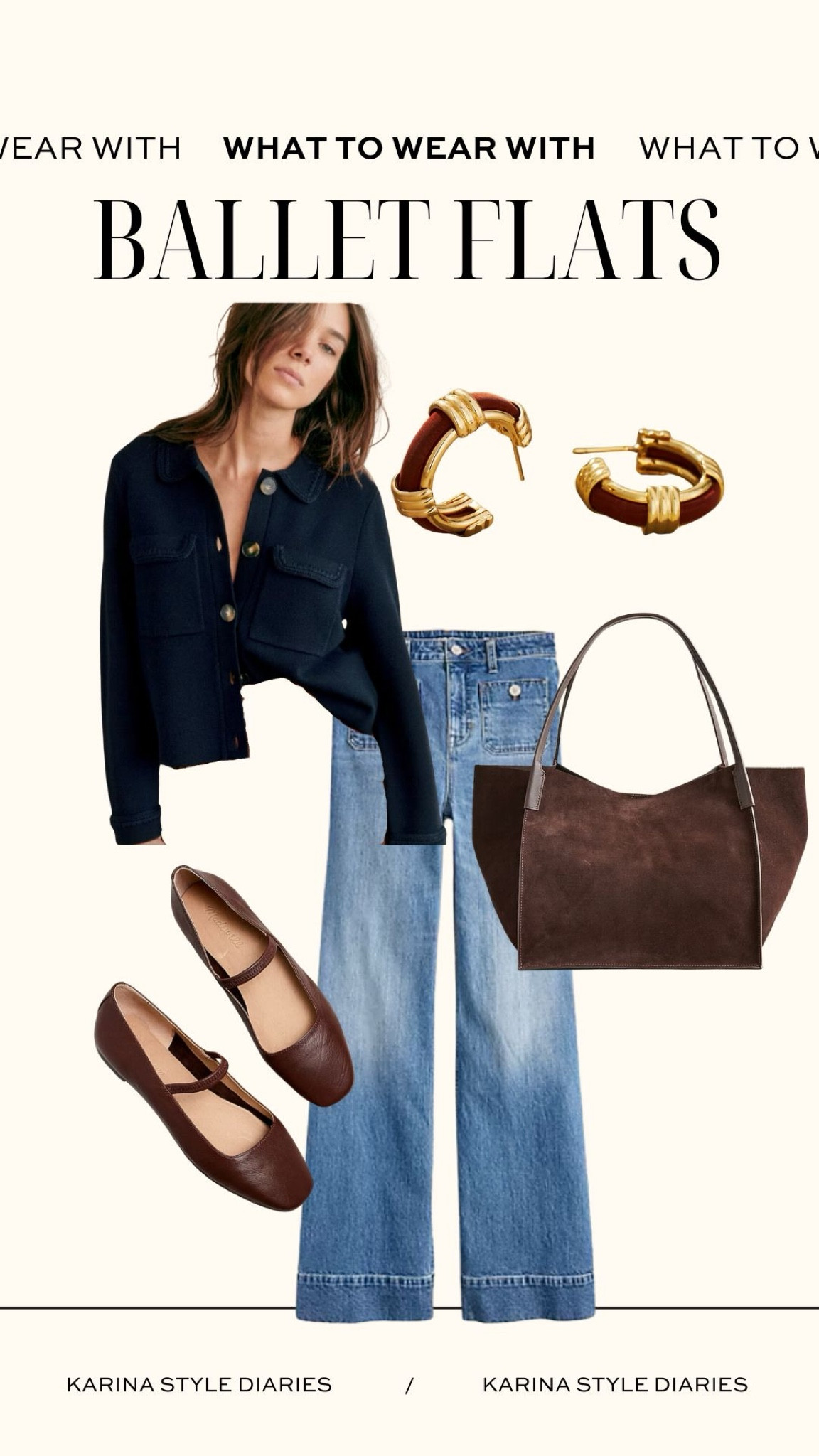 Everyone is adding this look to their cart right now, and yes, it makes for a quintessential fall outfit. The suede bag is roomy enough for a full day of errands (while maintaining a sophisticated shape) and the espresso colored ballet flats complement the tote seamlessly. Cozy yet elevated base layers make it a no-brainer for day to night wear — just add a coat if needed! 

#LTKShoeCrush #LTKStyleTip #LTKFindsUnder100