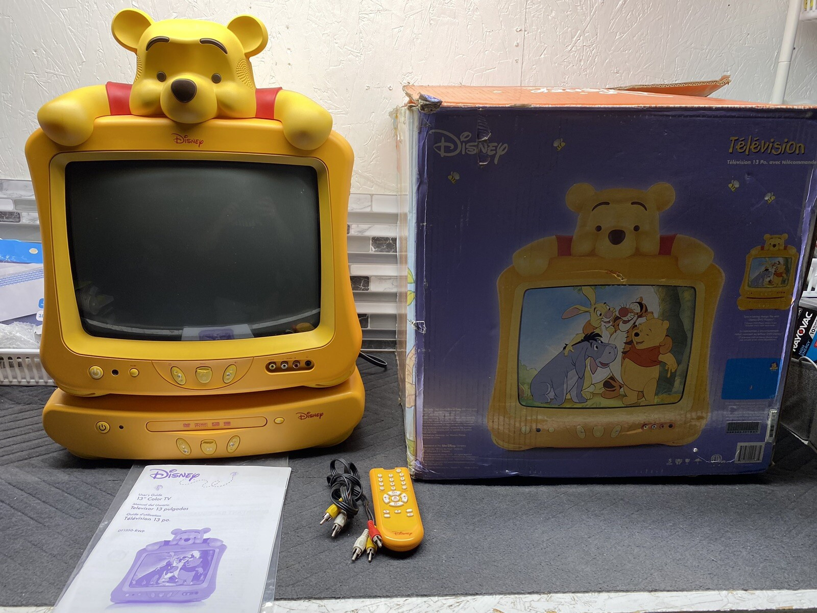 Disney Winnie The Pooh Television (TV) + DVD Player + Remotes! Tested!  | eBay | eBay US