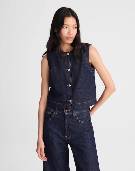 Denim Shell Vest Top | Madewell