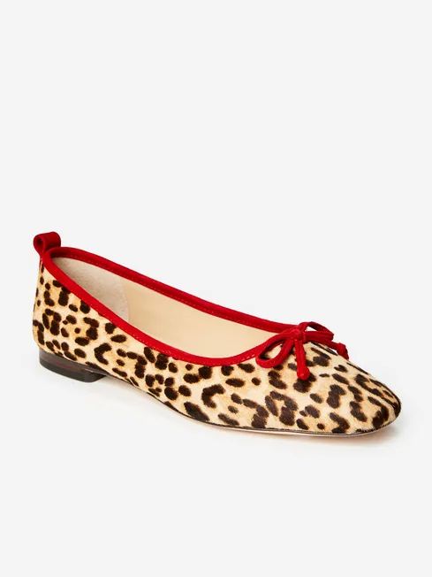 Anastasia Calf Hair Flats in Cheetah | J.McLaughlin