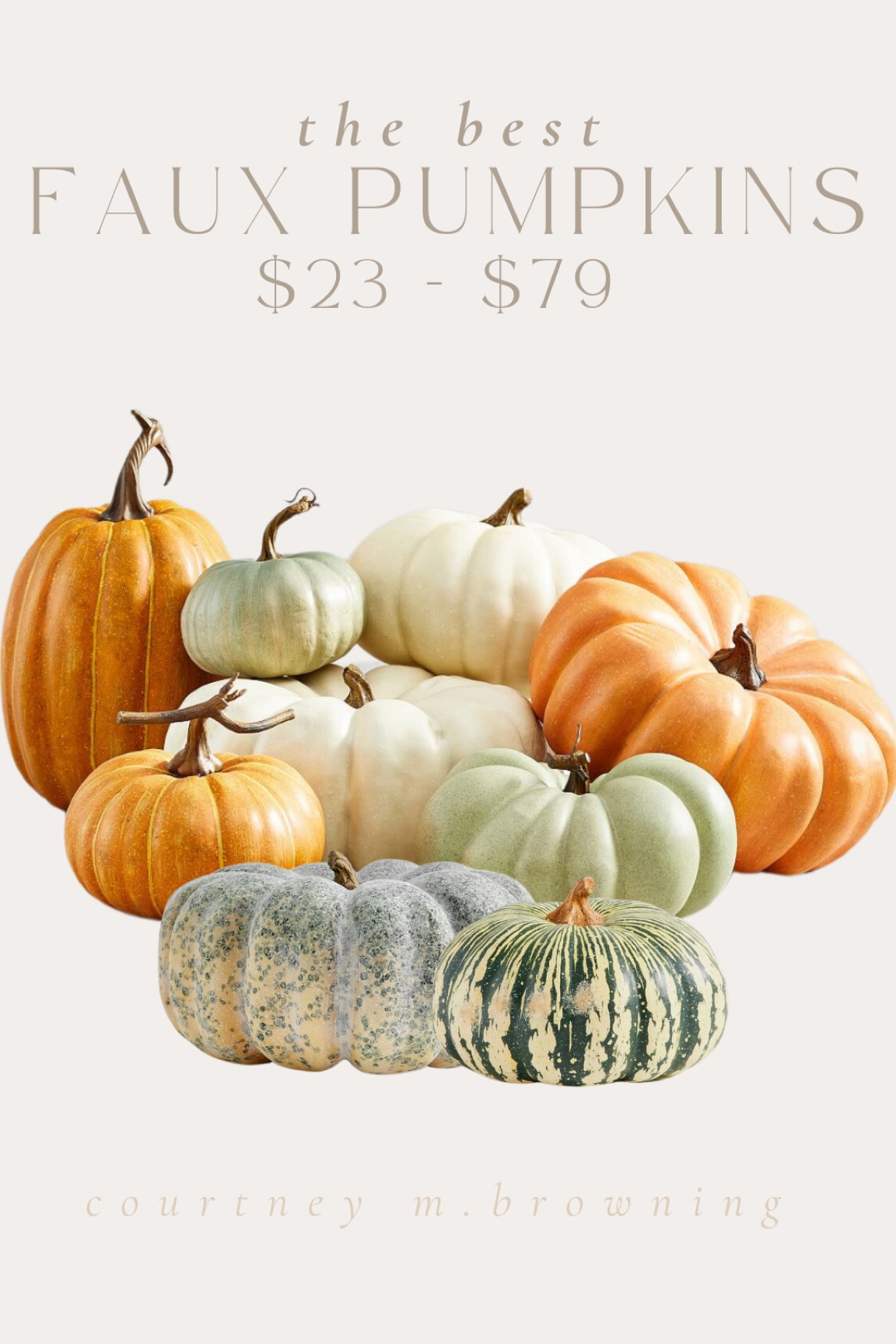 The best faux pumpkins at every price point! Faux pumpkins, fall decor, fall porch, decorative pumpkins, fall home decor, neutral decor, cinderella pumpkins, realistic pumpkins 

#LTKSeasonal #LTKfindsunder50 #LTKhome