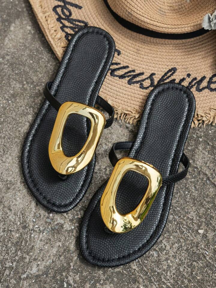 Gold Buckle Sandal | SHEIN