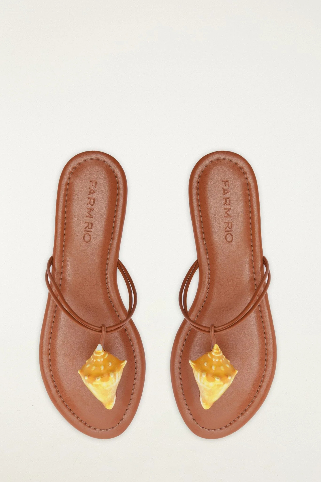 Shell Flat Sandal | FARM Rio | FarmRio (US)