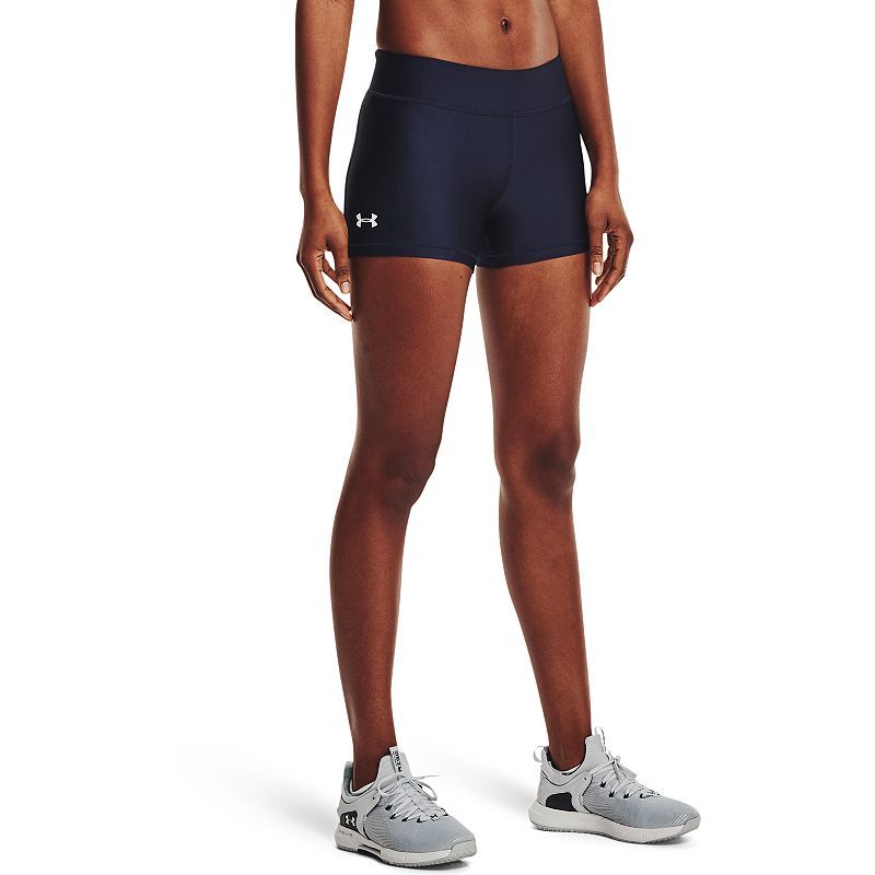 Women's Under Armour HeatGear Mid Rise Shorty Shorts, Size: XS, Blue | Kohl's