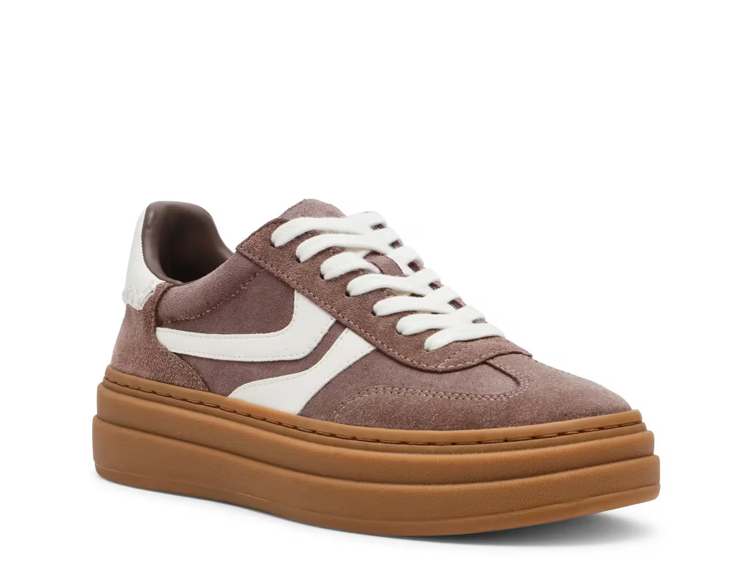 Steve Madden Dodge Platform Sneaker | Women's | Taupe/White | Size 7.5 | Sneakers | DSW