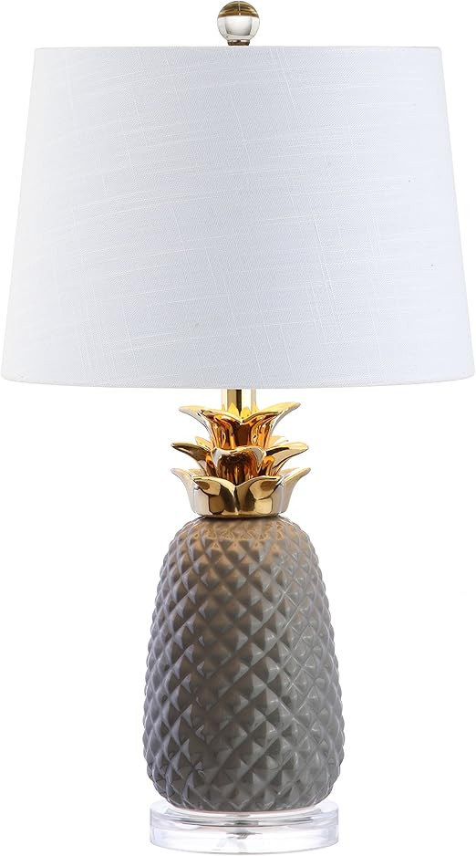 JONATHAN Y JYL4019B Pineapple 23" Ceramic LED Table Lamp Contemporary Transitional Bedside Desk N... | Amazon (US)