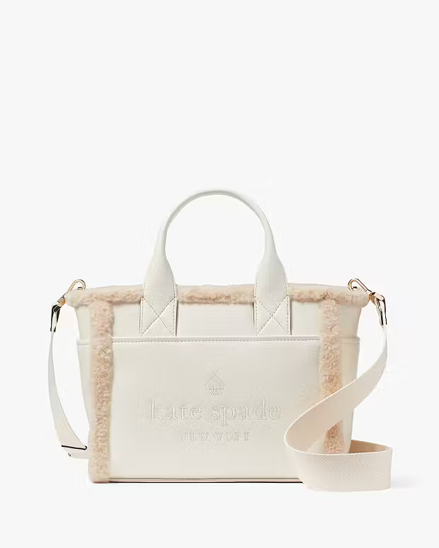 Jett Faux Shearling Small Tote | Kate Spade Outlet