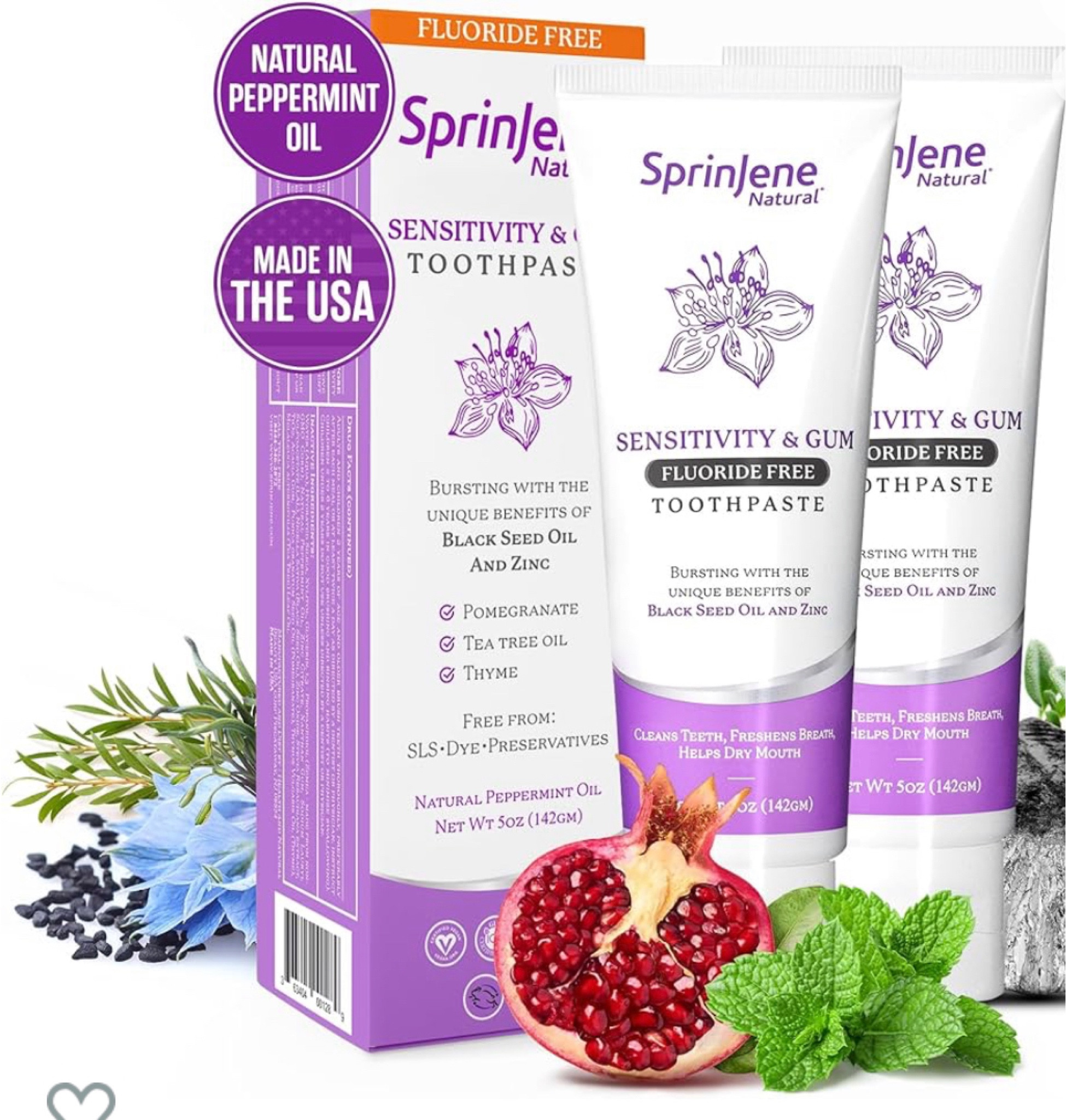 GENTLE YET EFFECTIVE: Sprinjene fluoride-free toothpaste is designed to be gentle on sensitive teeth and gums while still providing powerful cleaning action with potassium nitrate. It is perfect for those with dry mouth or other oral sensitivities.

#LTKbeauty