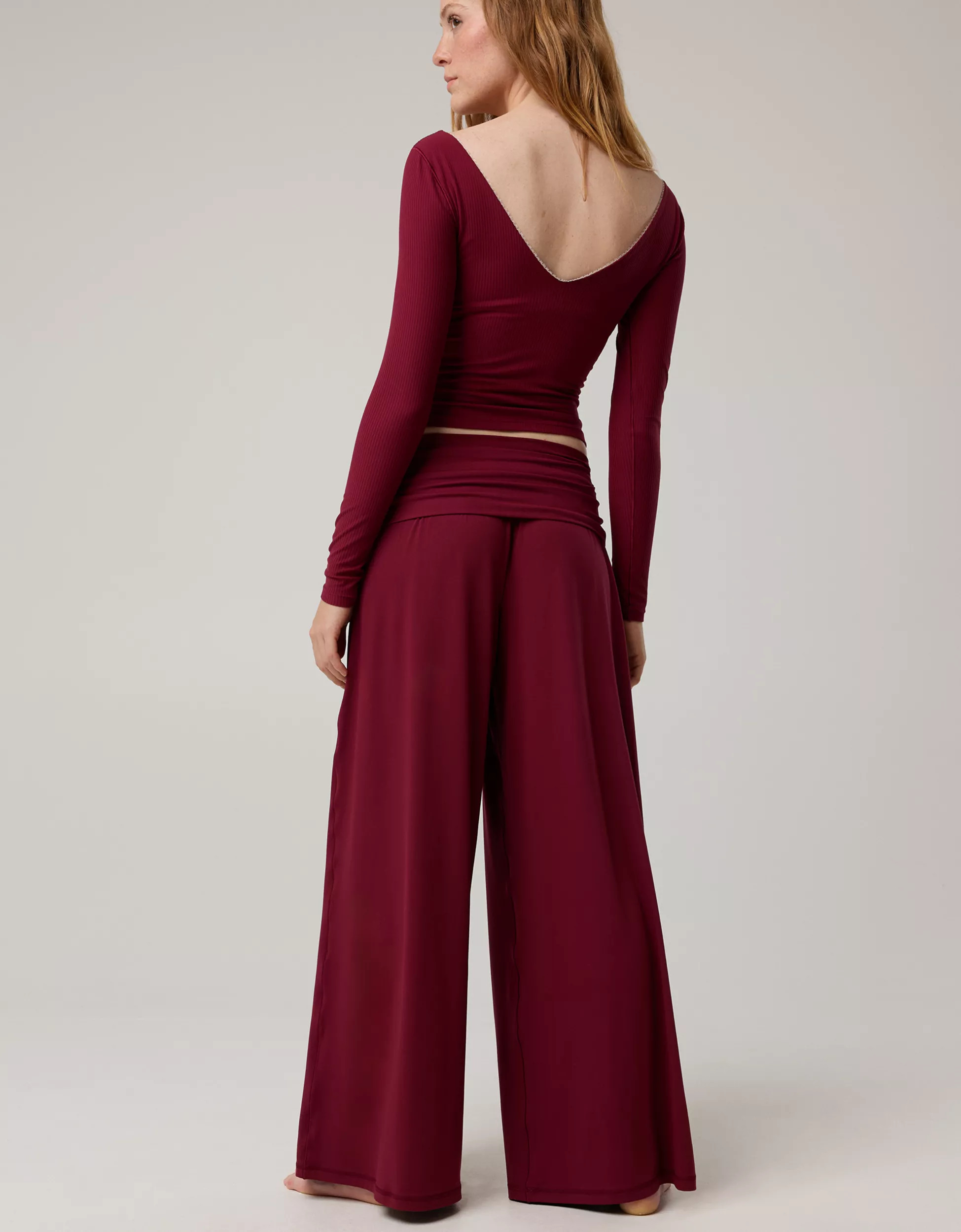 OFFLINE By Aerie Real Me Foldover Super Wide Leg Pant | American Eagle Outfitters (US & CA)