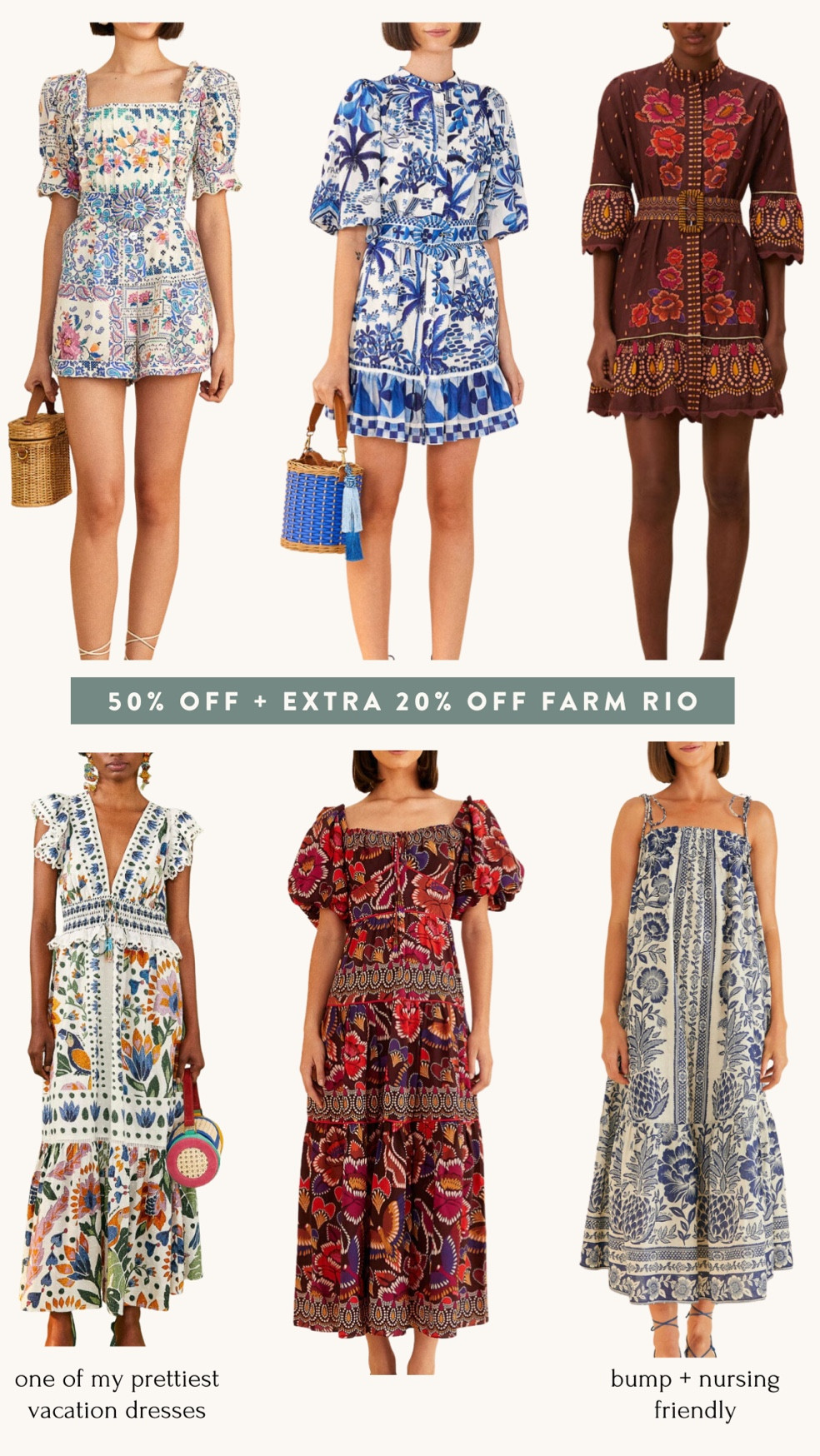 Update: the deal is now 70% off all final sale items with free shipping 

I usually wear xxs in their dresses and want to note that if the item has no elastic stretch at the waist, then the waist may run small. Some of their rompers in size xxs are snug at the waist on me and would fit someone 24-24.5” at the waist. 

Their pieces feel special and unique in the detail and cut. 

I saw the bottom right dress on a mama who was nursing in it and it looked so pretty and comfortable in her! 

Linked a few final sale items still stocked in xxs / Xs and up. 

#LTKparties #LTKCyberWeek #LTKfindsunder100