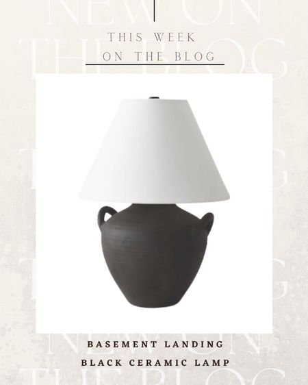 Basement Landing Refresh | Ceramic Lamp! Perfect for any side table! More details at: www.ourpnwhome.com

Home | lamp | table decor | home decor | ceramic lamp | basement inspo | basement decor | home inspo 

#LTKhome